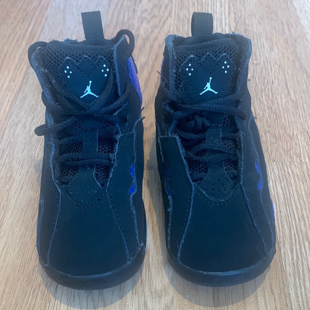 Jordan Sneakers Size 7C for Toddler- Black and Blue colors